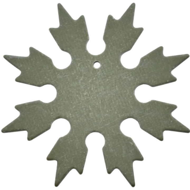 Max Knives MKSH1G10K — Shuriken 8 branches en G10, trou pour lanière