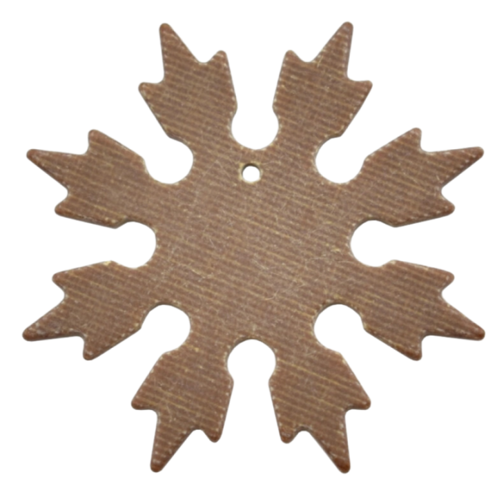 Max Knives MKSH1G10M — 8-point brown G10 throwing star, 52 mm