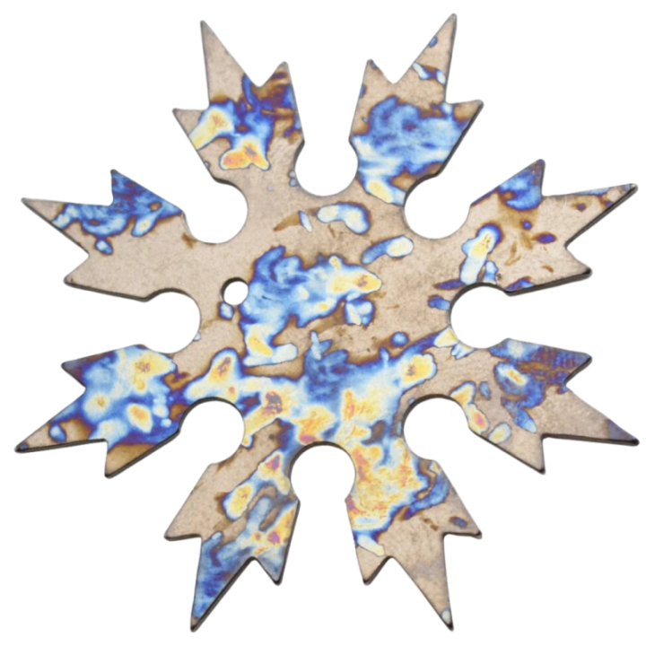 Max Knives MKSH1Ti — Shuriken 8 branches en titane anodisé Crazy