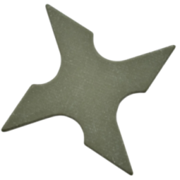 Max Knives MKSH2G10K — 4-point G10 throwing star, rounded tips
