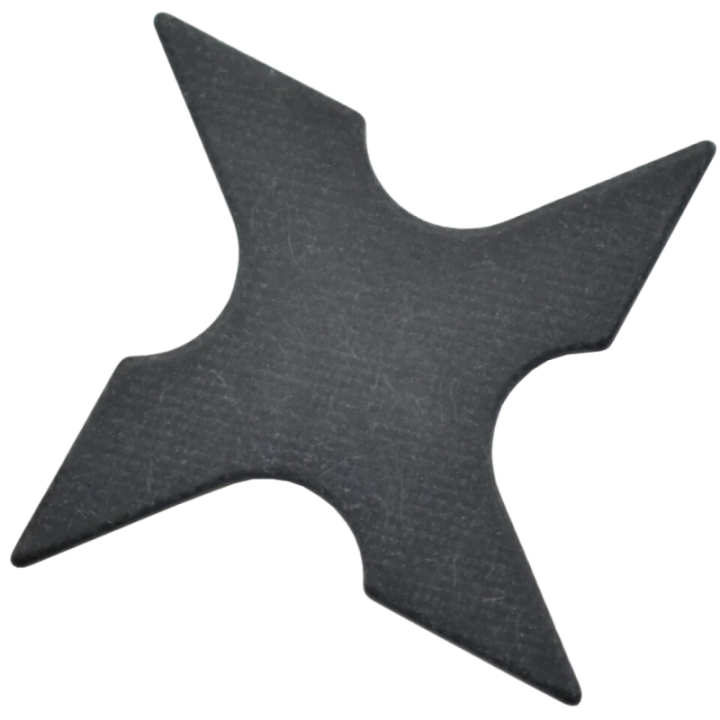 Max Knives MKSH2G10N — 4-point G10 practice throwing star, 52 mm