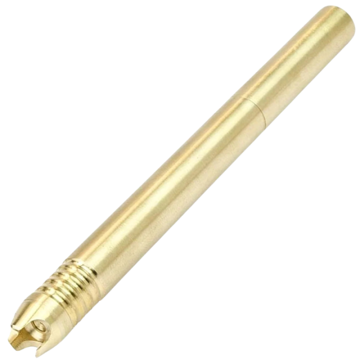 Max Knives MKSL — Solid brass tactical pen, 133 mm, paracord