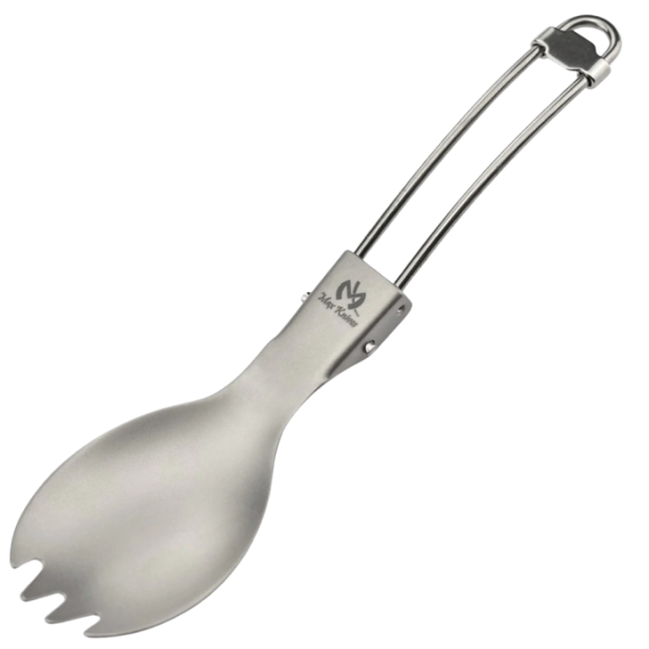 Max Knives MKTICUI — Folding titanium spoon-fork, 153 mm, 18 g