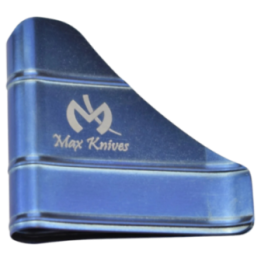 Max Knives MKTIMONB — Clip porte-billets titane anodisé bleu, 15 g