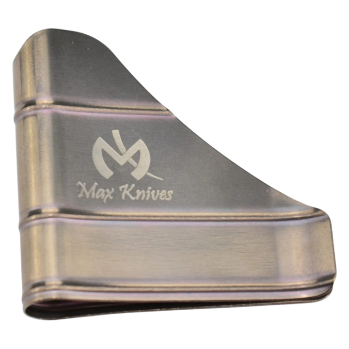 Max Knives MKTIMONT — Clip porte-billets titane finition naturelle