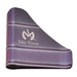Max Knives MKTIMONV — Clip porte-billets titane anodisé violet, 15 g