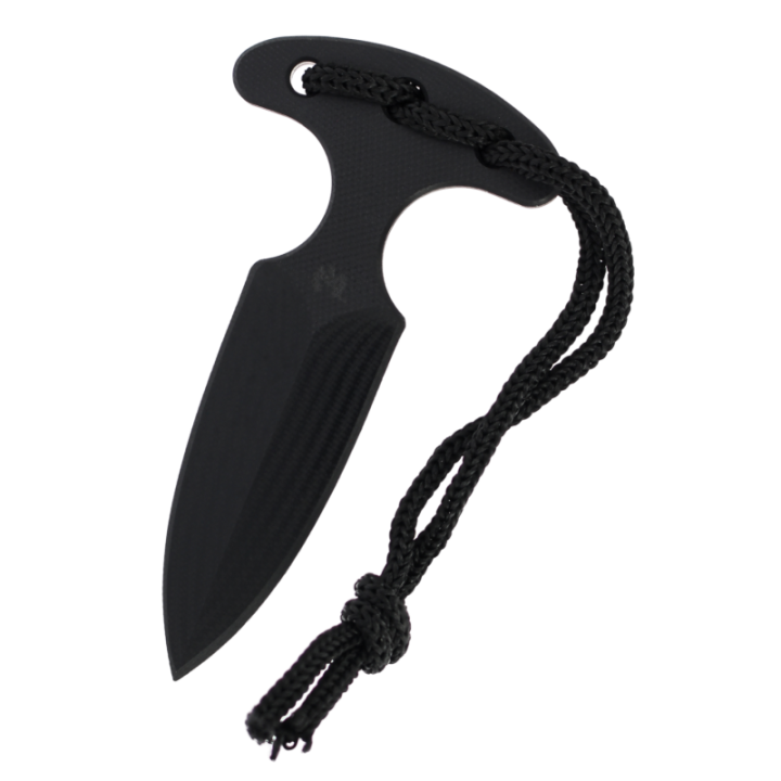 Max Knives FP1802 G10 — Matt black G10 push dagger, Fred Perrin