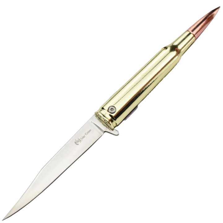 Max Knives MX13005 — Folding knife with .50 calibre bullet handle
