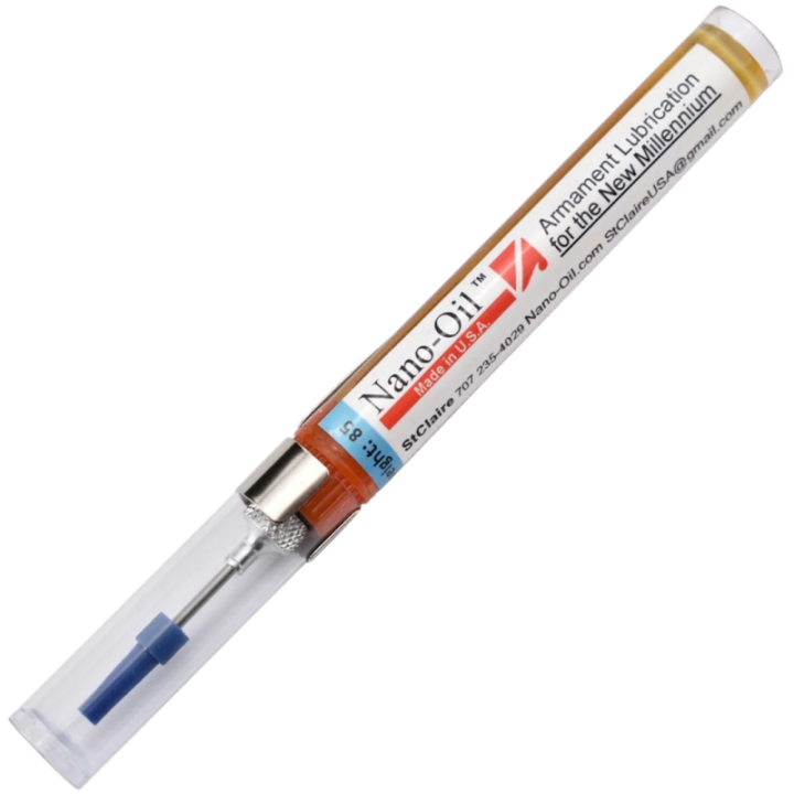Max Knives NO85W — StClaire Nano-Oil 85w lubricant, 8 ml bottle