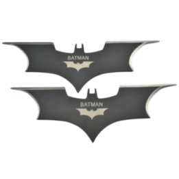 Max Knives NS139 — Lot de 2 shurikens Batman 2 branches, 200 mm