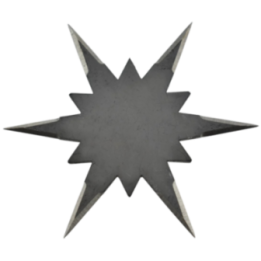 Max Knives NS142 — Étoile de lancer 6 branches noire, 76 mm, 20 g