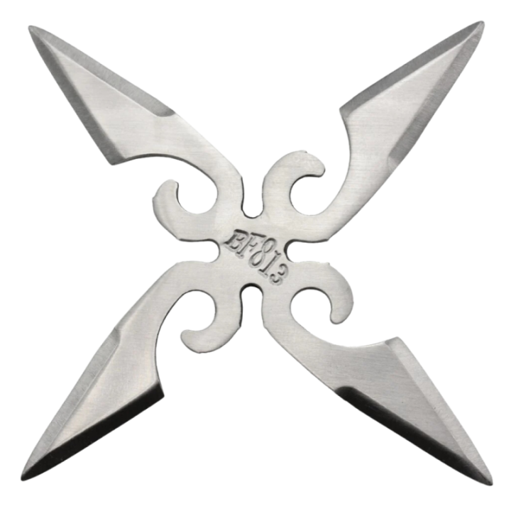 Max Knives NS143 — Étoile de lancer 4 branches, 125 mm, acier 420