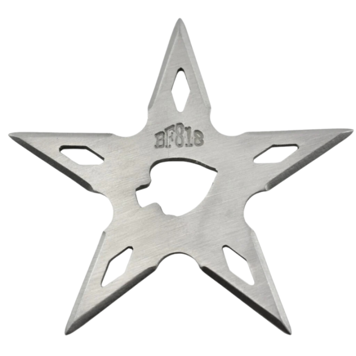 Max Knives NS145 — Étoile de lancer 5 branches, 100 mm, acier 420