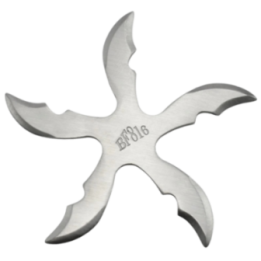 Max Knives NS146 — Starfish shuriken, 5 rounded arms, 100 mm