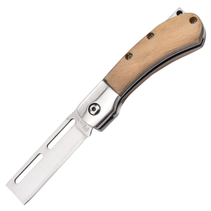 Max Knives P14OL — Folding pocket knife, 440C blade, olive wood handle