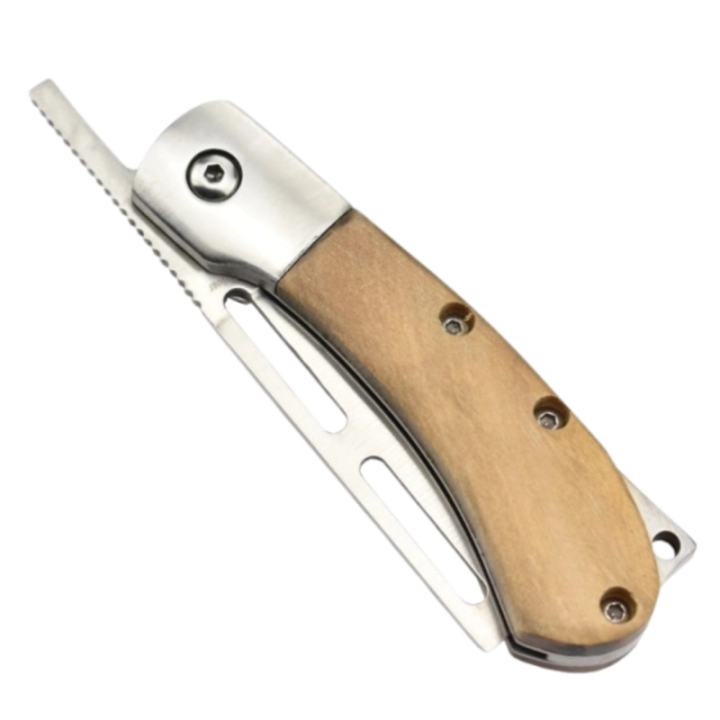Max Knives P14OL — Couteau pliant 440C, manche en bois d'olivier — vue 3