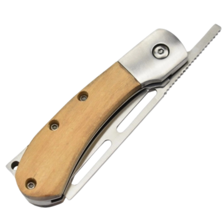 Max Knives P14OL — Couteau pliant 440C, manche en bois d'olivier — vue 4