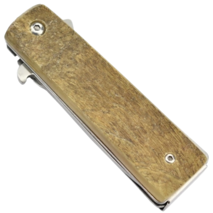Max Knives P15BE — 440C folding knife with ram horn handle, 62 g — view 3