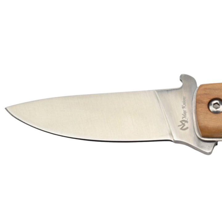 Max Knives P15OL — 440C folding knife with olive wood handle — view 3