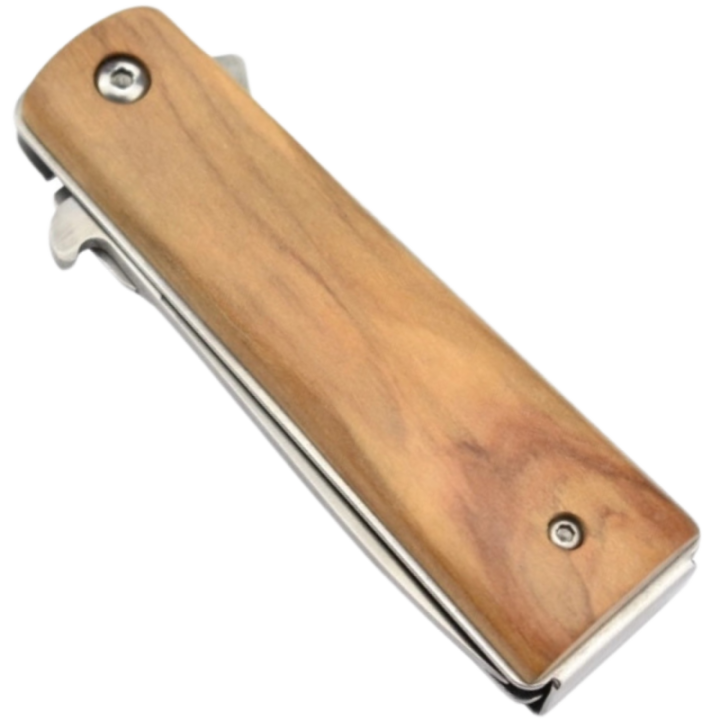 Max Knives P15OL — 440C folding knife with olive wood handle — view 4
