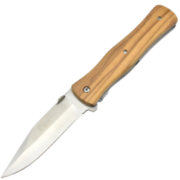 Max Knives P16OL — Grand pliant 440C, manche olivier, lame 82 mm