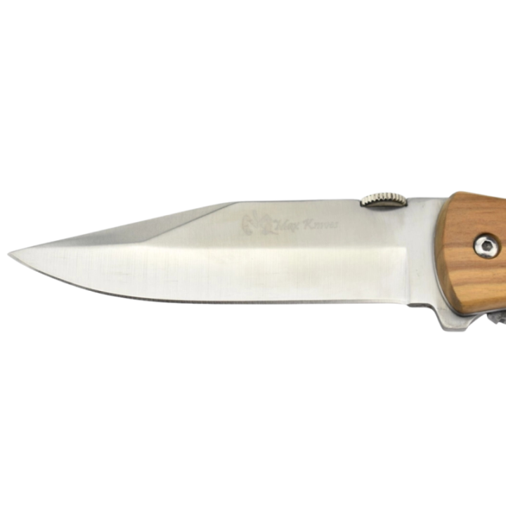 Max Knives P16OL — Large 440C folder, olive handle, 82 mm blade — view 2