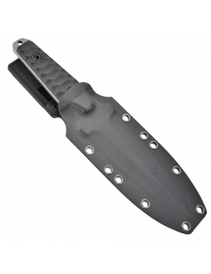 Couteau Maxknives Stone Washed Black - Lame 440C, Étui Kydex