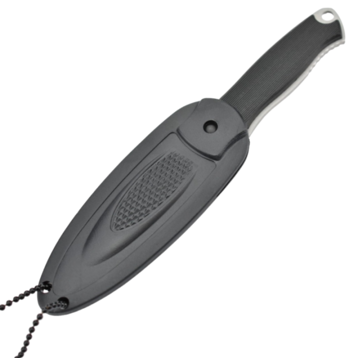 Max Knives P280 — Couteau de cou lame tanto 440C, manche nylon, étui ABS — vue 2