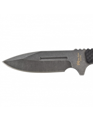 Couteau Maxknives Stone Washed Black - Lame 440C, Brise-vitre, Étui Ky
