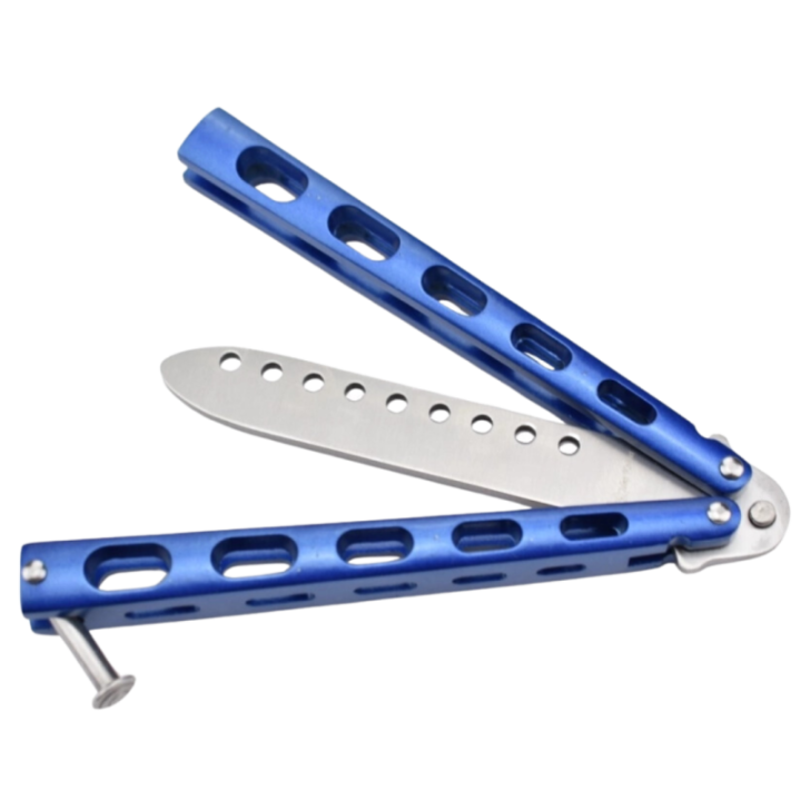 Max Knives P33B — Butterfly Trainer Knife, Unsharpened Blade, Aluminium Handles — view 4