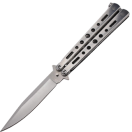 Max Knives P39S — Couteau papillon clip point, lame 90 mm, 3 mm