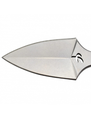 FPPUSH SILVER - Mini Push Dagger, Acier 440C, Etui Kydex avec Paracord