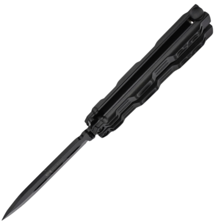 Max Knives P41B — Butterfly Knife, Black Stainless Blade, ABS Handles — view 4