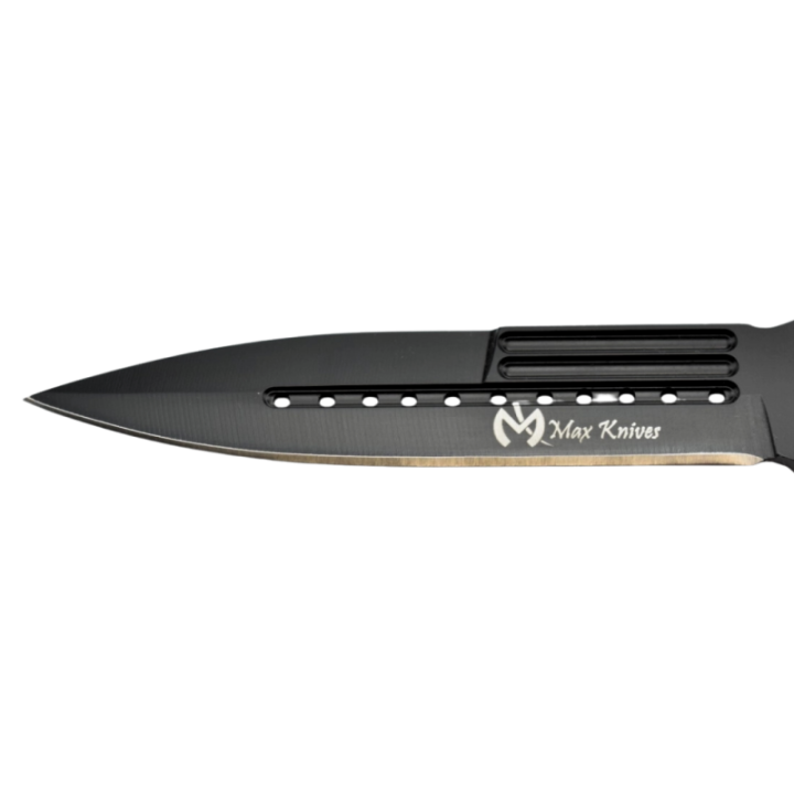 Max Knives P48 — 3Cr13 Butterfly Knife, Spear Point, Black Finish, Aluminium Handles — view 2