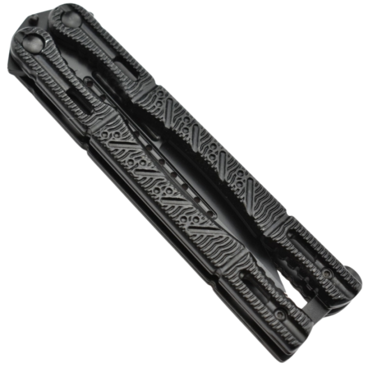Max Knives P48 — 3Cr13 Butterfly Knife, Spear Point, Black Finish, Aluminium Handles — view 3