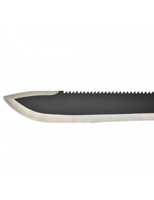 MAXKNIVES - MX 13894 - Machette Dentelée de 450mm, Lame Noire, Manche