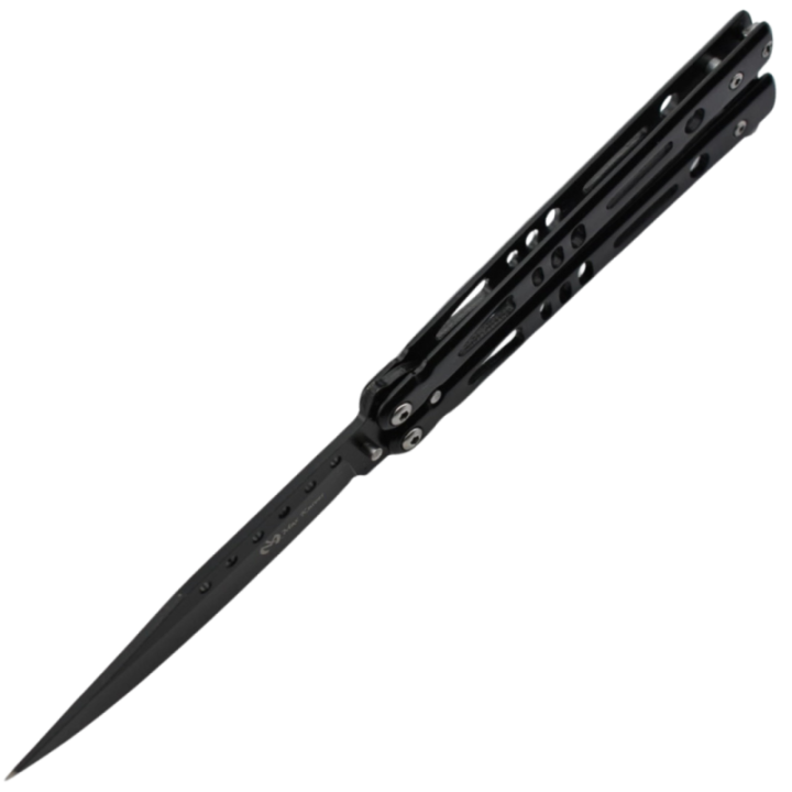 Max Knives P52B — Couteau papillon noir intégral, lame 98 mm 3Cr13 — vue 3