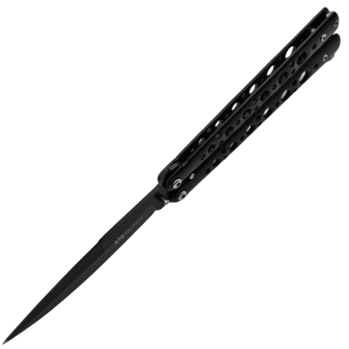 Max Knives P53B — Black spear point butterfly knife, 98 mm blade — view 3