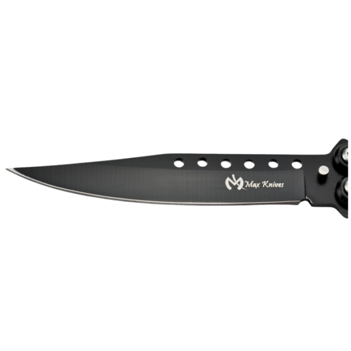 Max Knives P54B — Black 3Cr13 butterfly knife with a 98 mm blade — view 3