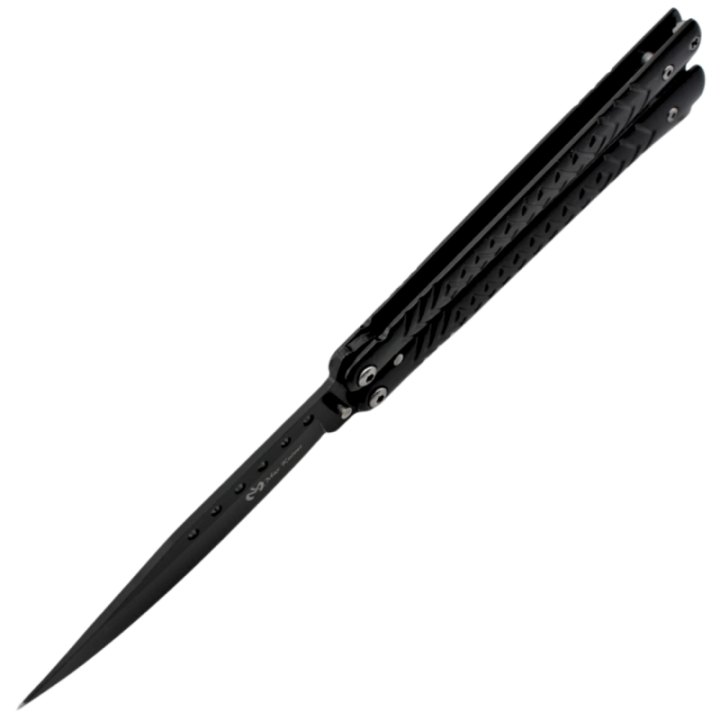 Max Knives P54B — Black 3Cr13 butterfly knife with a 98 mm blade — view 4