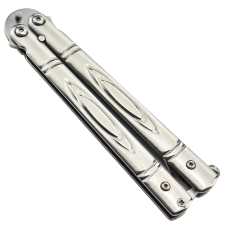 Max Knives P55S — Couteau papillon 3Cr13 silver, lame de 98 mm — vue 2