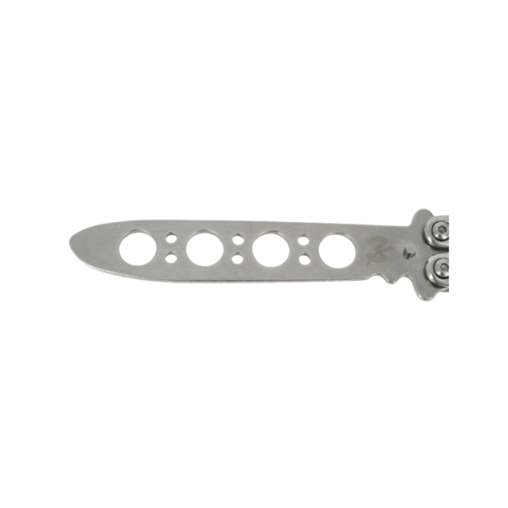 Max Knives P56E — Papillon d'entraînement trainer, manches acier ajourés — vue 5