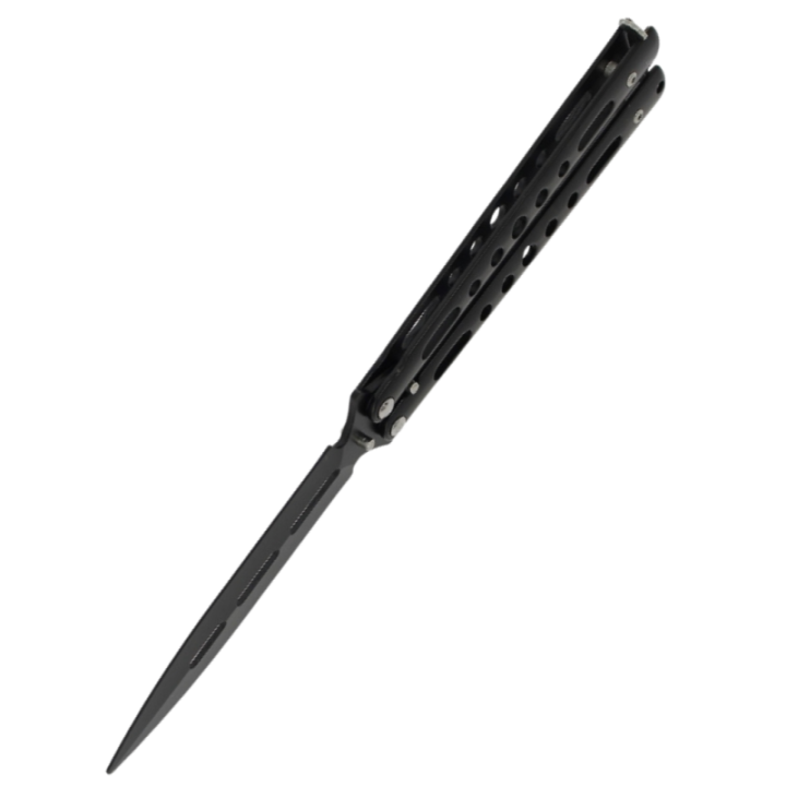 Max Knives P57EB — Black butterfly knife, 93 mm dagger blade, stainless — view 3