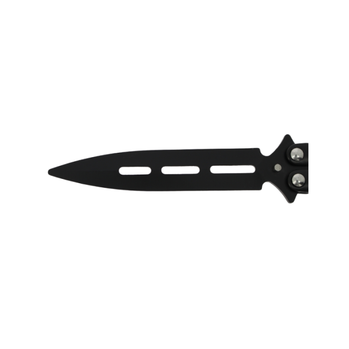 Max Knives P57EB — Couteau papillon noir, lame dague 93 mm, acier inox — vue 5