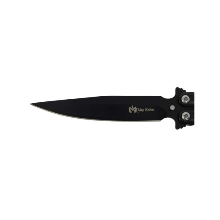 Max Knives P59B — Black spear point butterfly knife, 96 mm, 115 g — view 5