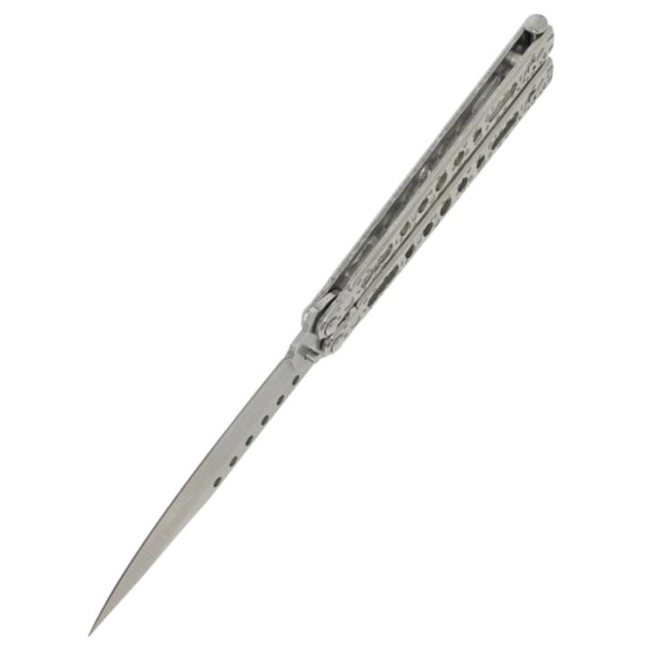Max Knives P60S — Clip point butterfly knife 93 mm, skeletonised handles — view 4