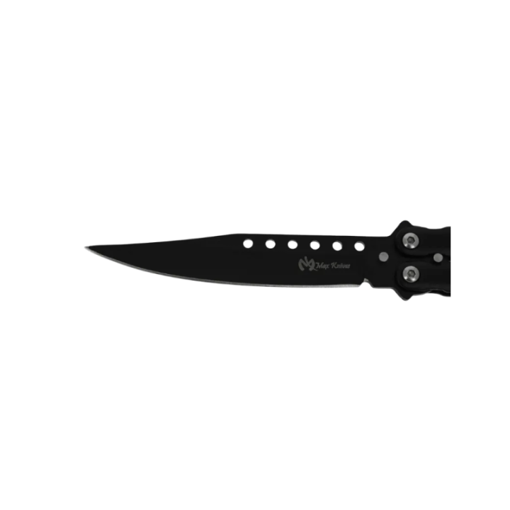 Max Knives P62B — Papillon noir clip point, 219 mm ouvert, 113 g — vue 2