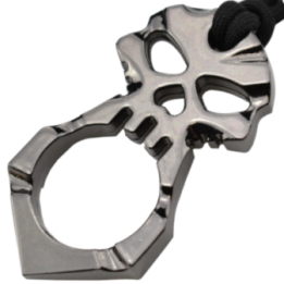 Max Knives PA29 — One-finger zinc impact tool with skull motif