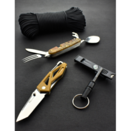 Max Knives PACKCAMPEUR — Coffret de campement, 4 pièces, paracorde 30 m