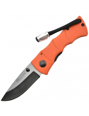 Couteau à lame en céramique avec manche G10 et finition orange